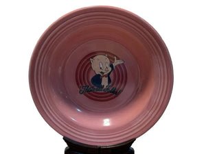 Fiesta Porky Pig Rim Soup Bowl Looney Tunes Fiesta