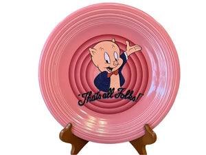 Fiesta Pory Pig Thats All Folks! Dinner Plate Looney Tunes Warner Bros Fiesta