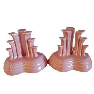Fiesta Retired Rose Candle Pyramids Fiestaware