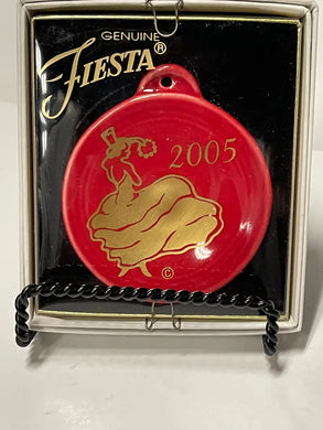 Fiesta Scarlet 2005 Dancing Lady Ornament Christmas