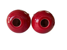 Load image into Gallery viewer, Fiesta Scarlet Bulb Candle Holder Set Vhtf Fiesta
