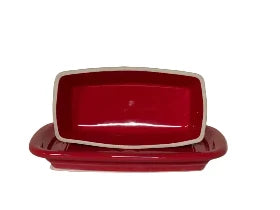 Fiesta Scarlet Extra Large Butter Dish Red Fiesta