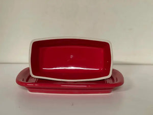Fiesta Scarlet Extra Large Butter Dish Red Fiesta