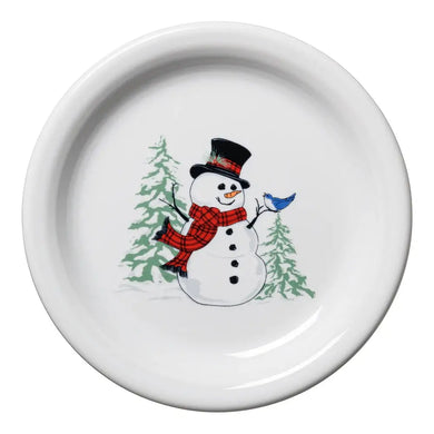 Fiesta Snowman Appetizer Plate Nwt Fiesta