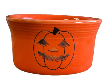 Fiesta Spooky Glowing Pumpkin Ramekin Nwt Fiesta