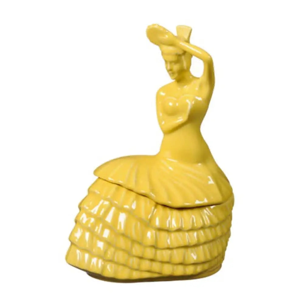 Fiesta Sunflower Dancing Lady Cookie Jar 1St Quality Fiesta