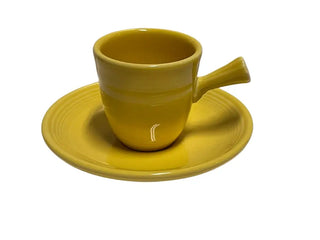 Fiesta Sunflower Stick Handled Ad Expresso Childs Demi Cup & Saucer Fiesta