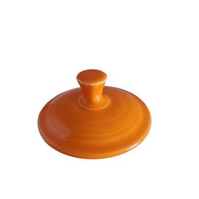 Fiesta Tangerine - Individual Sugar Bowl Lid Only Discontinued Fiestaware