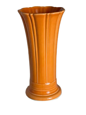 Fiesta Tangerine Medium Fluted Vase Orange Fiesta
