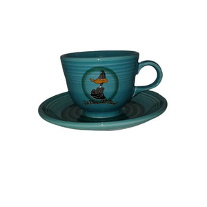 Fiesta Tea/Coffee Cup & Saucer Warner Bros Daffy Duck Fiestaware