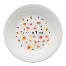 Load image into Gallery viewer, Fiesta Trick Or Treat Candy Corn Luncheon Halloween. Retired Dinnerware
