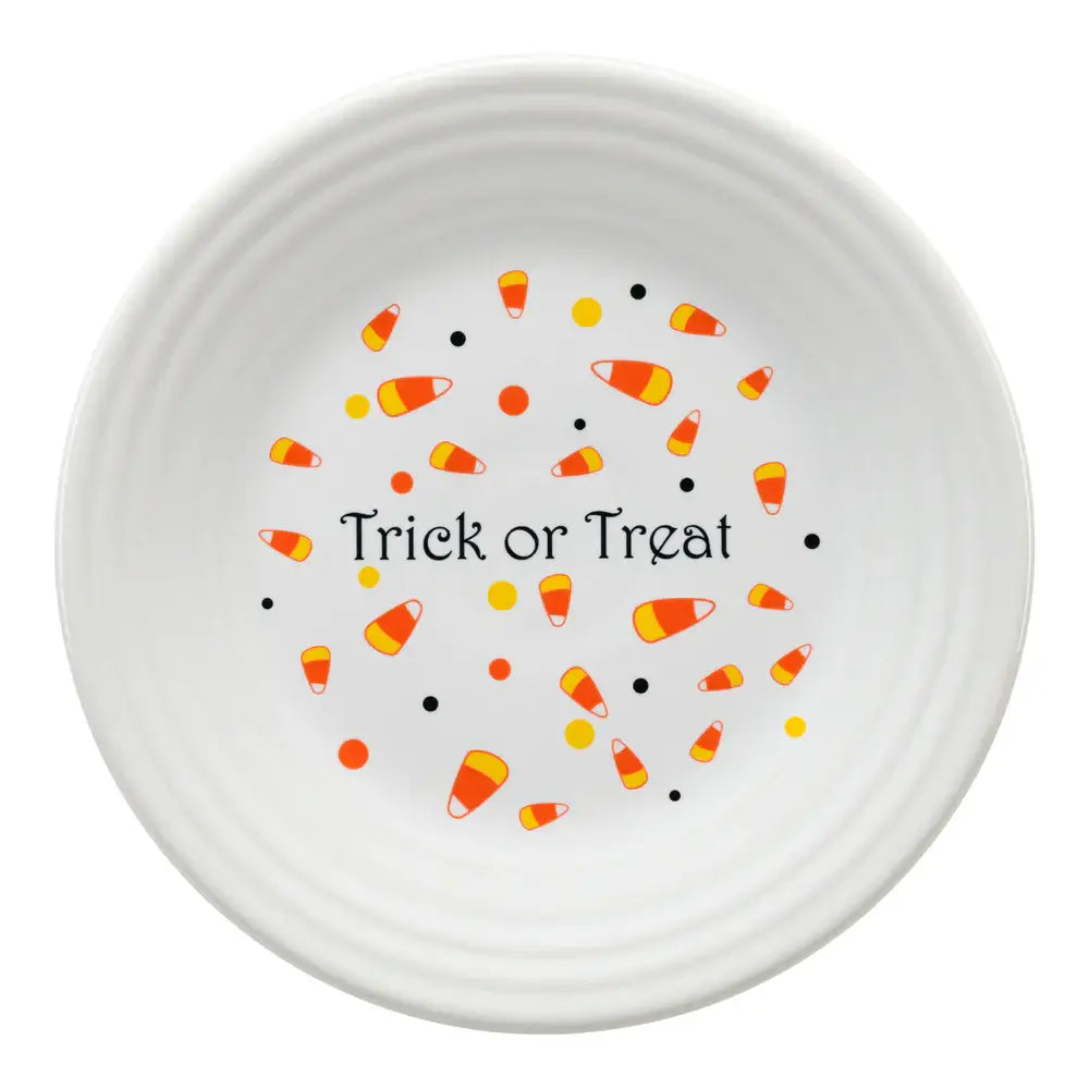 Fiesta Trick Or Treat Candy Corn Luncheon Halloween. Retired Dinnerware