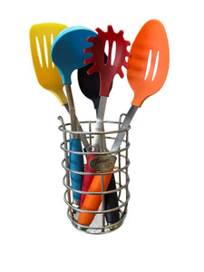 Fiesta Utensil Set With Metal Holder Fiesta