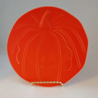 Fiesta Ware Poppy Pumpkin Embossed Plate 8.5’’