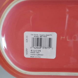 Fiestaware Flamingo Bread Tray Nwt