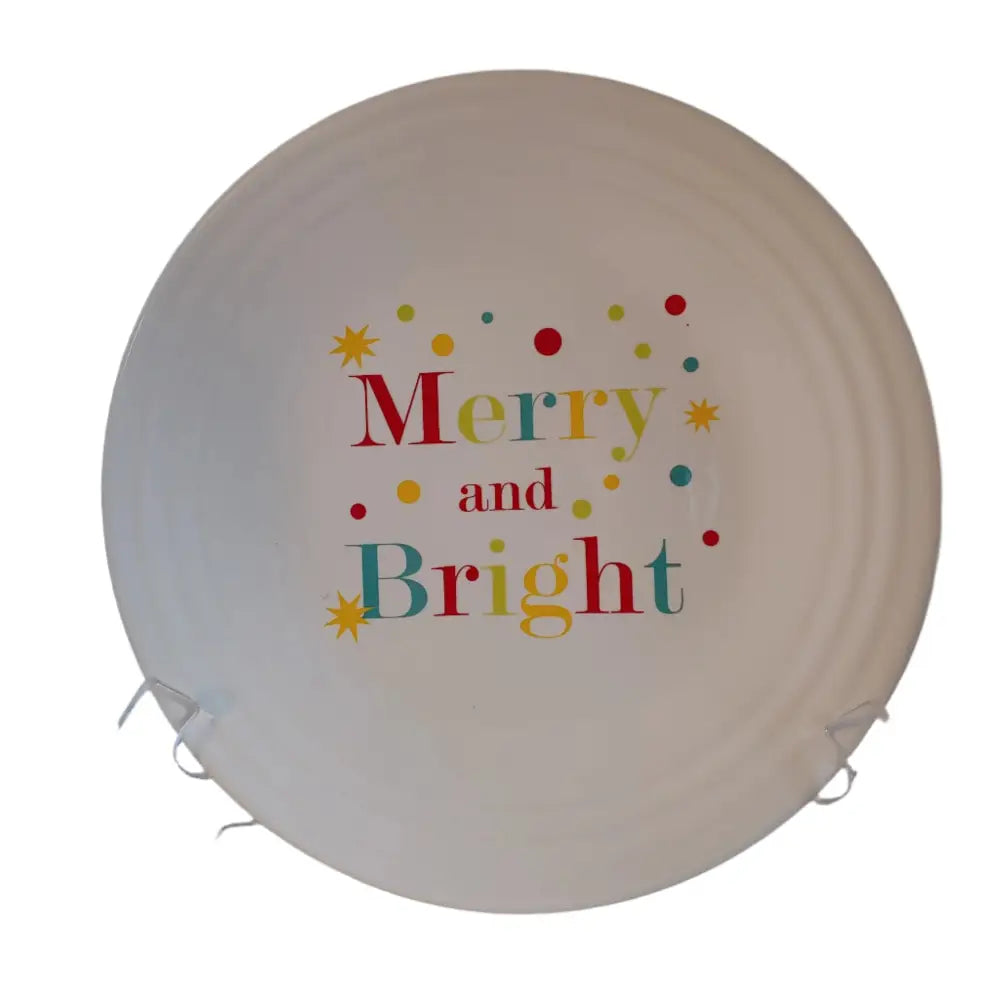 Fiestaware Merry and Bright Luncheon Plate Fiesta Christmas inch