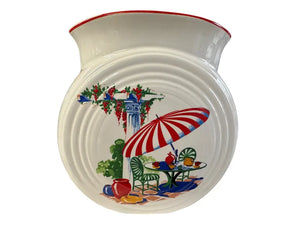 Homer Laughlin Fiesta Ware Sunporch Millennium Ii Disc Vase