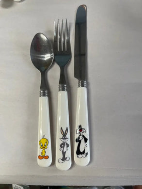 Looney Toons 3 Pc. Flatware Vhf Go Along