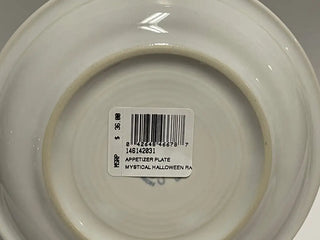 Mystical Halloween Raven Appetizer Plate. Retired Dinnerware