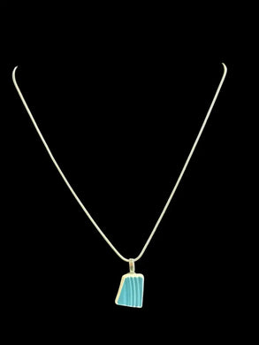 Pottery Necklace...blue/Green Jewelry Necklace
