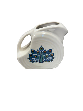Fiesta HLCCA Mini Disk Pitcher Peacock On White 2025 Exclusive Pristine