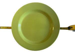 Vintage Homer Laughlin Harlequin Chartreuse 10" Dinner Plate