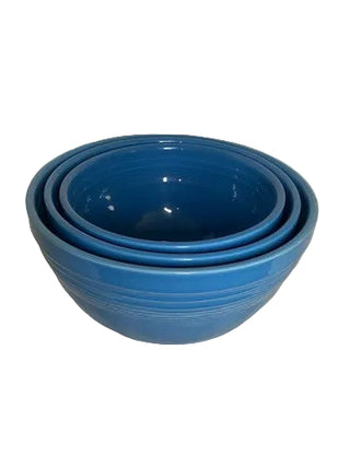 Fiesta 3 Pc Baking Mixing Bowl Set In Peacock -Retired