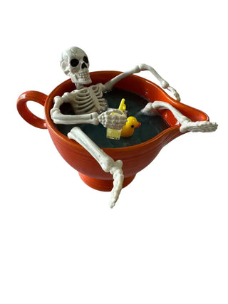 Skeleton Skelly Bathtime In Vintage Red Creamer Color Me Mosaic Fiesta Go Along