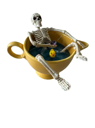 Skeleton Skelly Bathtime In Vintage Yellow Creamer Color Me Mosaic Fiesta Go Along