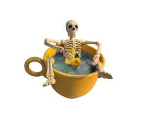 Skeleton Skelly Bathtime In Vintage Yellow Cup Color Me Mosaic Fiesta Go Along