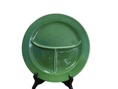 Vintage Fiesta 10.5 Divided Plate Forrest Green Compartment