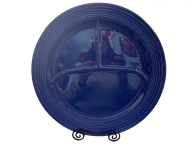 Vintage Fiesta 11.5’’ Divided Plate Cobalt Compartment