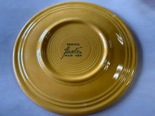 Load image into Gallery viewer, Vintage Fiesta 7’’ Sears Cake Salad Plate Yellow With Maroon Stripes
