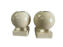 Load image into Gallery viewer, Vintage Fiesta Bulb Candle Holder Ivory Set Fiesta
