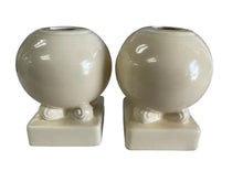 Load image into Gallery viewer, Vintage Fiesta Bulb Candle Holder Ivory Set Fiesta
