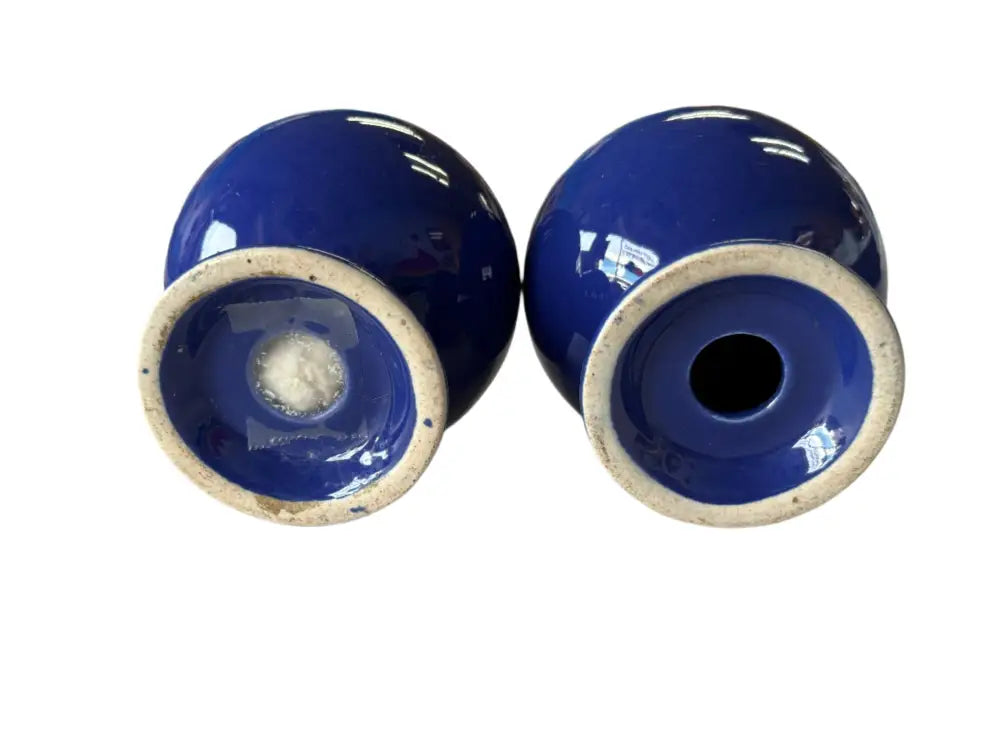 Vintage Fiesta Cobalt Bulb Salt and Pepper Set - Thumbnail 3