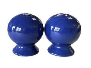 Vintage Fiesta Cobalt Bulb Salt And Pepper Set