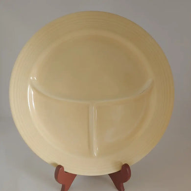 Vintage Fiesta Compartment Divided Plate 10.5. Ivory Fiestaware