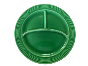 Vintage Fiesta Compartment Divided Plate 12’’ Green Fiesta