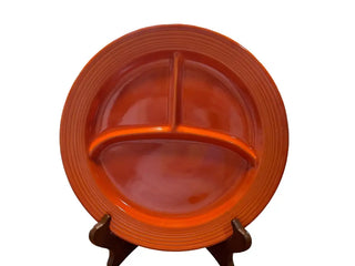 Vintage Fiesta Divided Grill Plate 10.5’’ Red