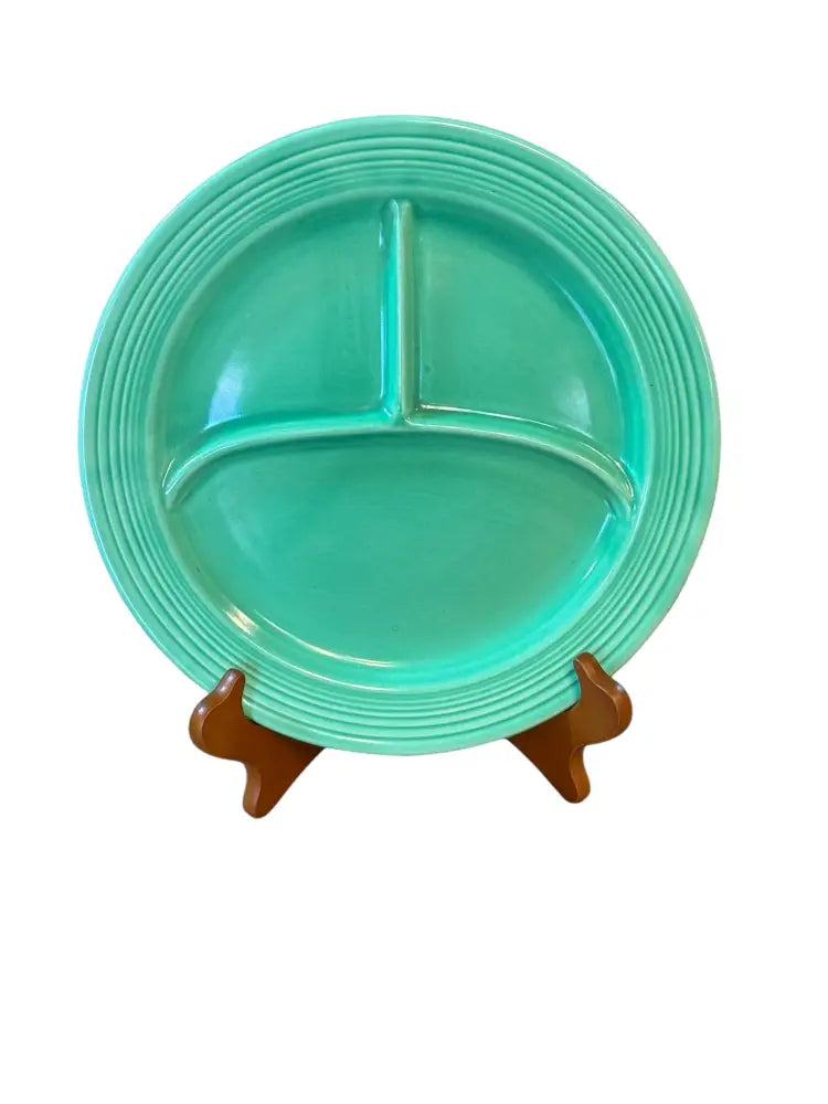 Vintage Fiesta Divided Grill Plate Green 10.5’’