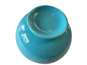 Vintage Fiesta Footed Salad Bowl Cobalt Turquoise