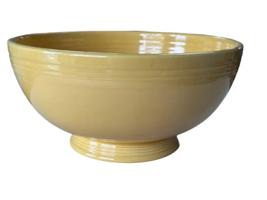 Vintage Fiesta Footed Salad Bowl Cobalt Yellow