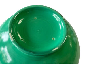 Vintage Fiesta Footed Salad Bowl Green