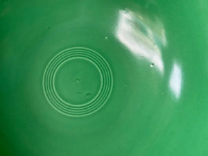 Vintage Fiesta Footed Salad Bowl Green