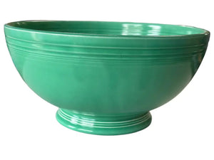 Vintage Fiesta Footed Salad Bowl Green