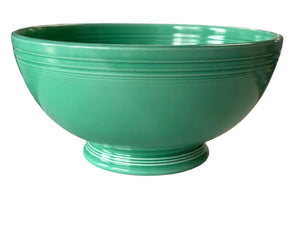 Vintage Fiesta Footed Salad Bowl Green