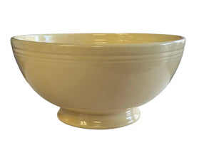 Vintage Fiesta Footed Salad Bowl Ivory