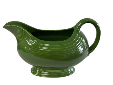 Vintage Fiesta Forrest Green Gravy Boat New Fiesta