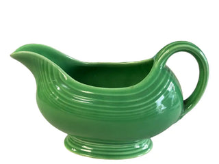 Vintage Fiesta Gravy Boat Original Green